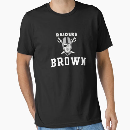 Raiders Brown Oakland T-Shirt - Minimalist Print Men Women - T-Shirt, Sweatshirt, Hoodie