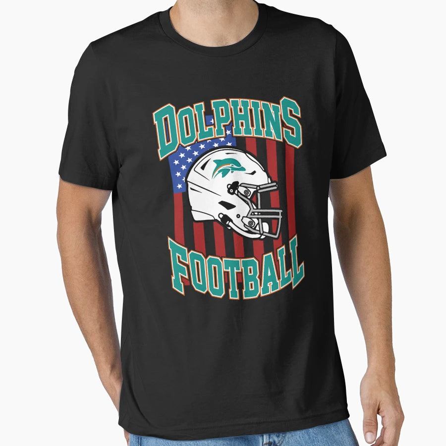 Art Miami Dolphins T-Shirt - Aesthetic Graphic for Adults - T-Shirt, Sweatshirt, Hoodie