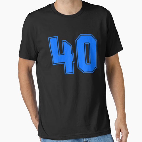 Number 40 Sports Jersey 40Th T-Shirt - Aesthetic Graphic Unisex - T-Shirt, Sweatshirt, Hoodie
