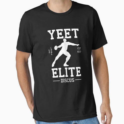 Yeet Elite Discus Athlete Track N T-Shirt - Minimalist Print Men Women - T-Shirt, Sweatshirt, Hoodie