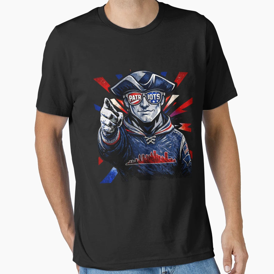 Face Sunglasses American Patriotic T-Shirt - Custom Art Print Men Women - T-Shirt, Sweatshirt, Hoodie