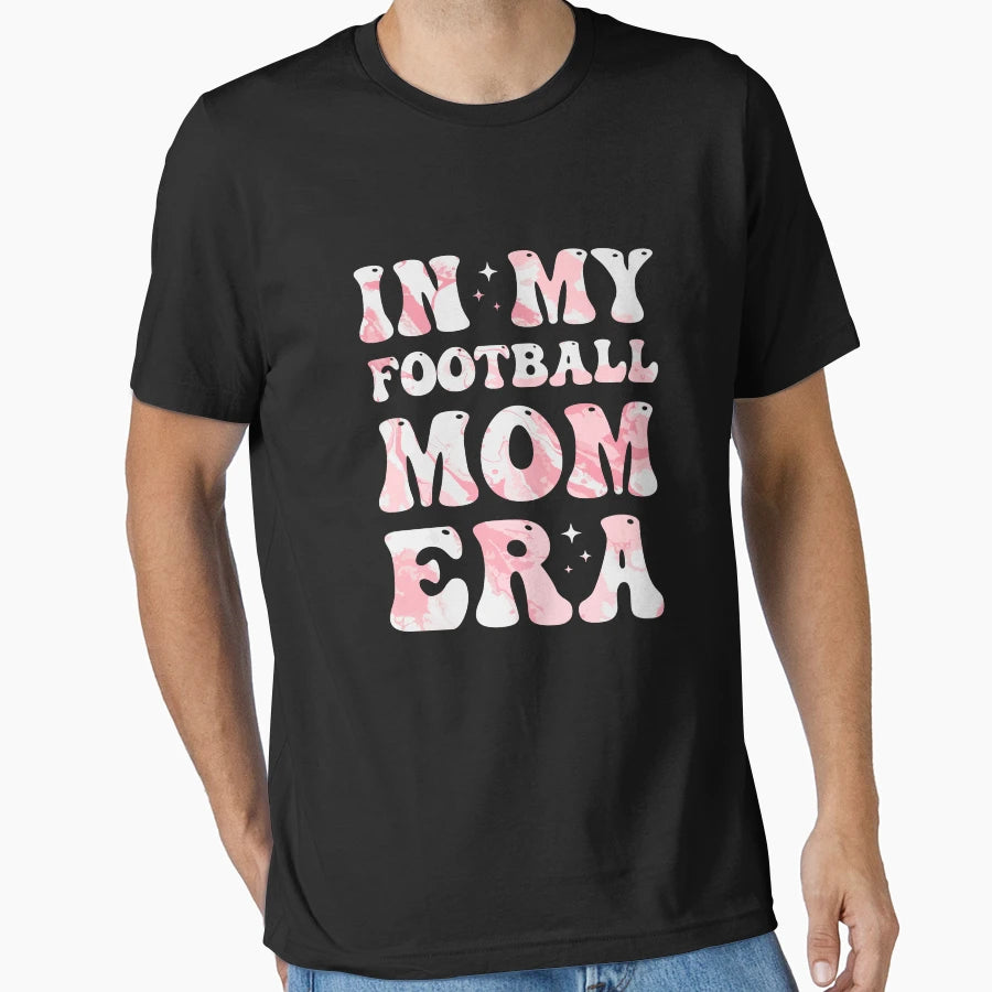 My Football Mom Era Colorful T-Shirt - Aesthetic Graphic for Adults - T-Shirt, Sweatshirt, Hoodie