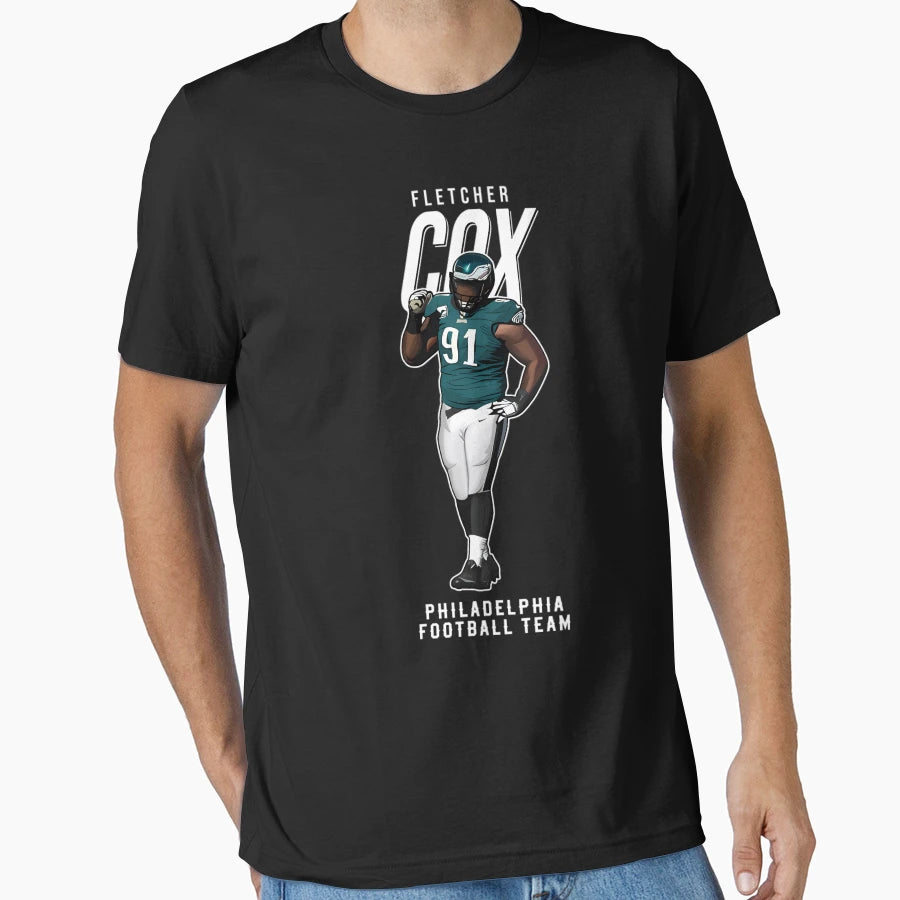 Fletcher Cox 91 Philadelphia Football T-Shirt - Graphic Print for Adults - T-Shirt, Sweatshirt, Hoodie