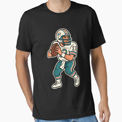 Gridiron Greats Cartoon Tribute Dan T-Shirt - Custom Art Print Unisex - T-Shirt, Sweatshirt, Hoodie