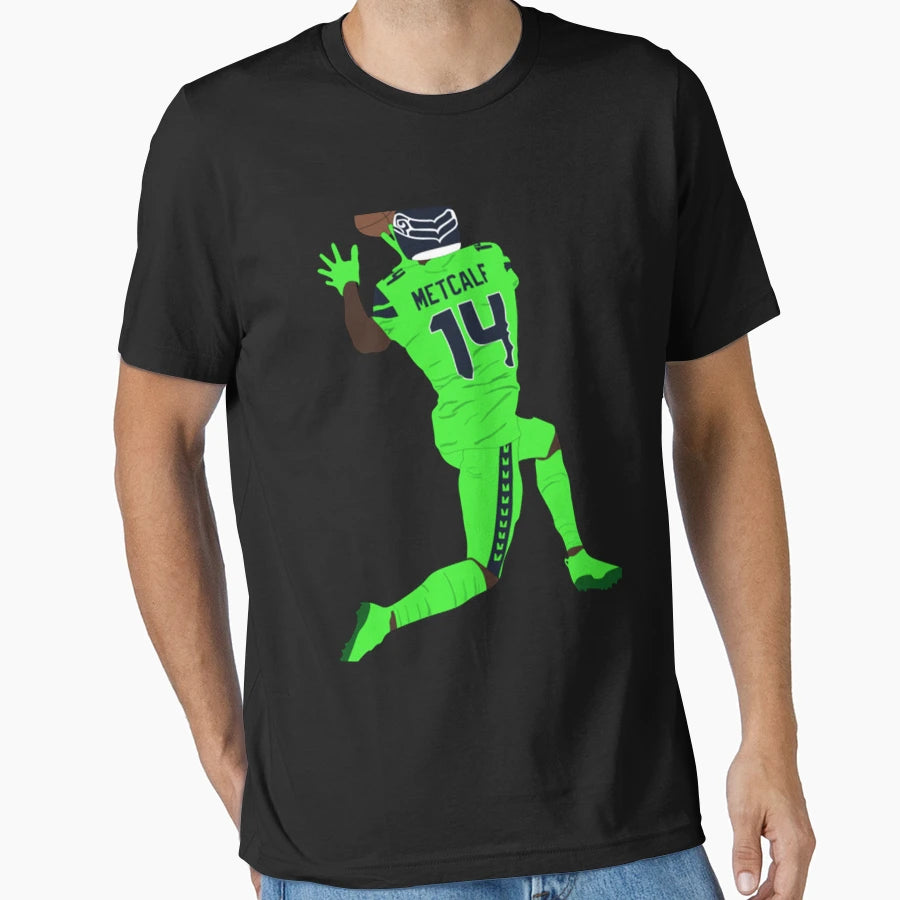 Dk Metcalf Number 14 Metcalf T-Shirt - Fun Novelty Design Men Women - T-Shirt, Sweatshirt, Hoodie