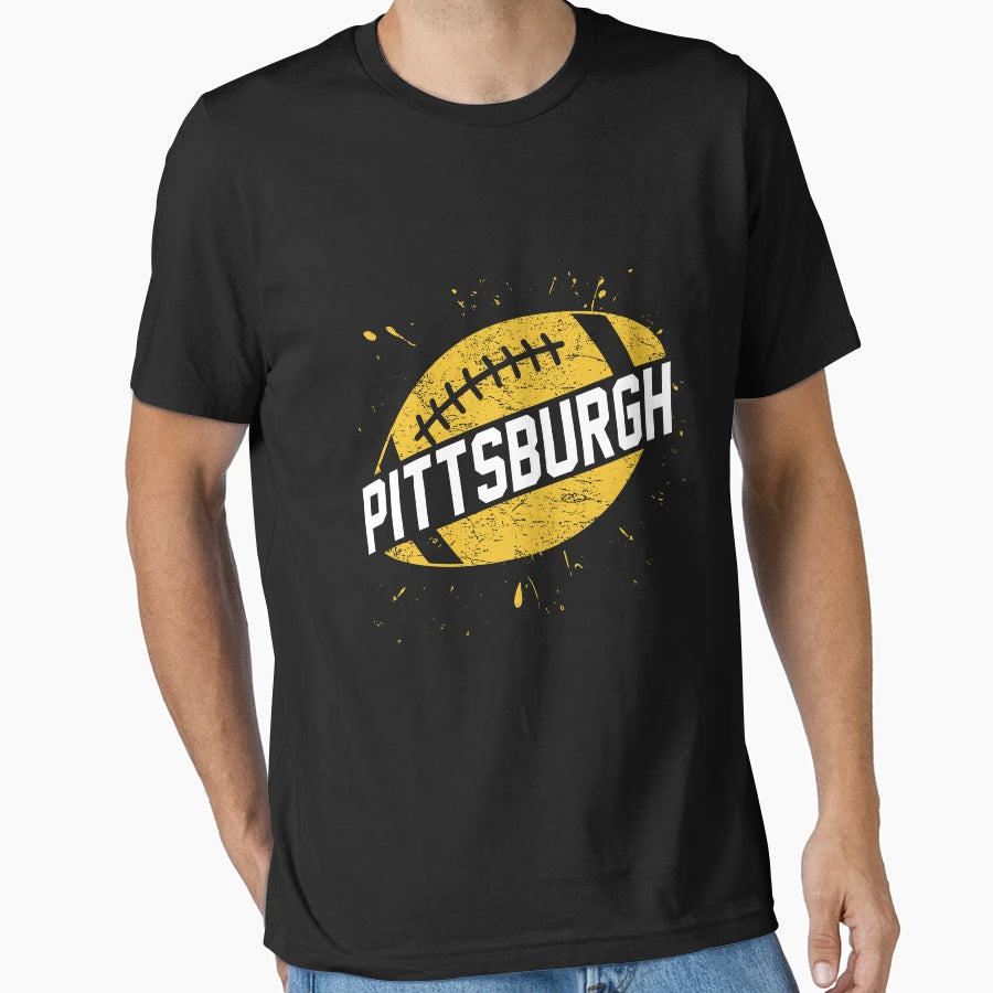 Pittsburgh Fan Football T-Shirt - Novelty Apparel for Adults - T-Shirt, Sweatshirt, Hoodie