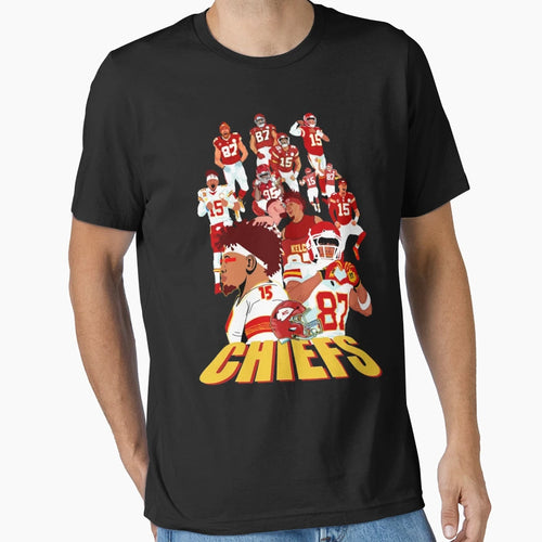 Art Kansas City Chiefs T-Shirt - Custom Art Print for Adults - T-Shirt, Sweatshirt, Hoodie