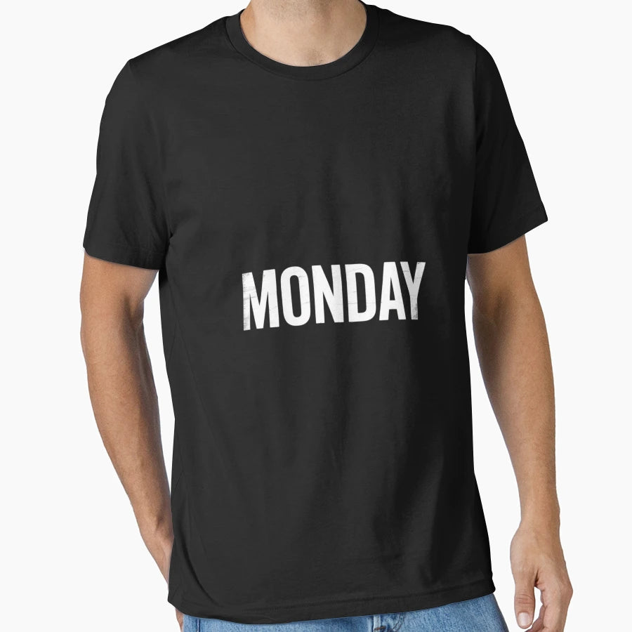 Days Week Series Monday Distressed T-Shirt - Unique Graphic for Adults - T-Shirt, Sweatshirt, Hoodie