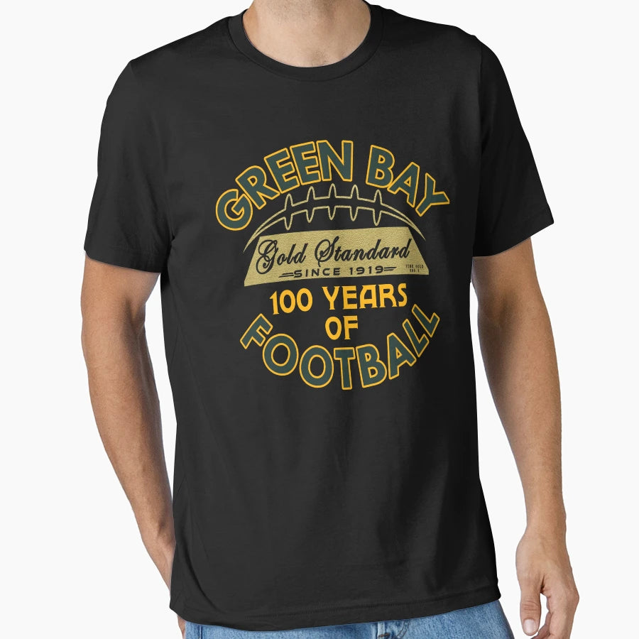 Green Bay Football Fan 1919 100 T-Shirt - Fun Novelty Design for Adults - T-Shirt, Sweatshirt, Hoodie
