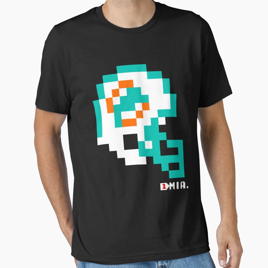 Mia Helmet Tecmo Bowl T-Shirt - Trendy Graphic Unisex - T-Shirt, Sweatshirt, Hoodie