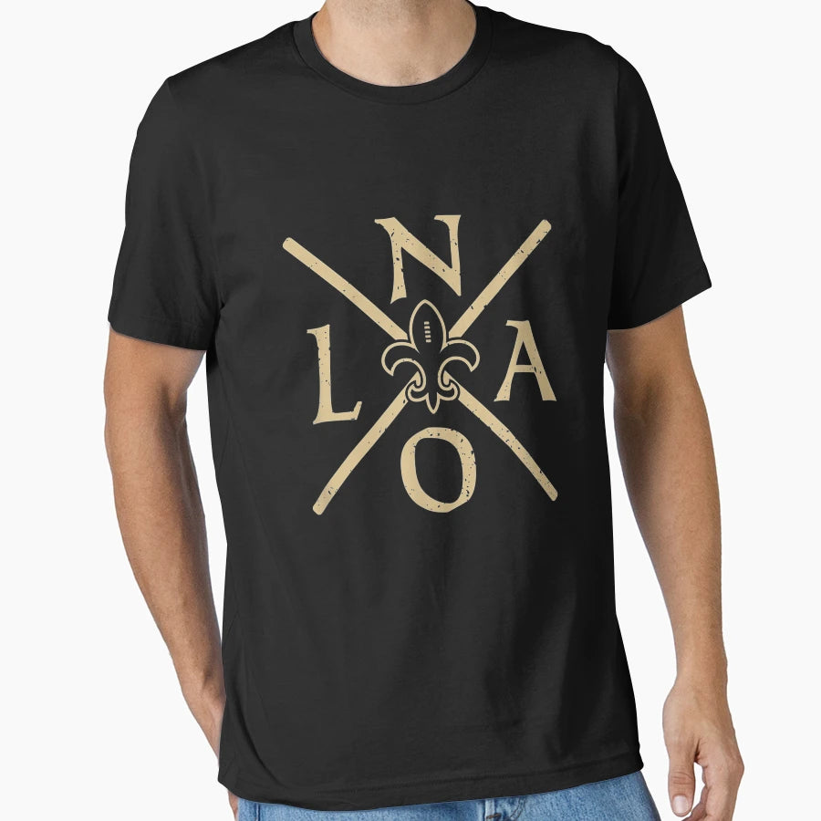 New Orleans Football Louisiana Nola T-Shirt - Casual Everyday Wear Unisex - T-Shirt, Sweatshirt, Hoodie