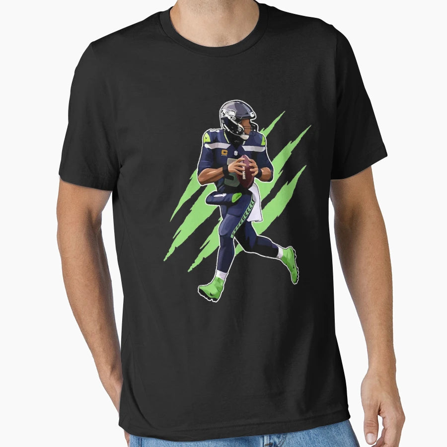 Russell Wilson 3 Claw T-Shirt - Streetwear Style Men Women - T-Shirt, Sweatshirt, Hoodie