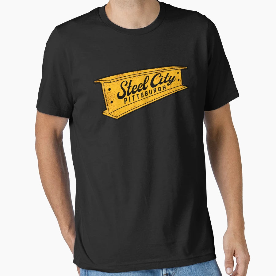Steel Curtain Pittsburgh Football Beam T-Shirt - Trendy Graphic Men Women - T-Shirt, Sweatshirt, Hoodie