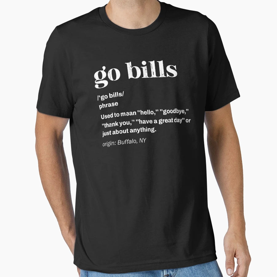 Go Bills T-Shirt - Custom Art Print Men Women - T-Shirt, Sweatshirt, Hoodie