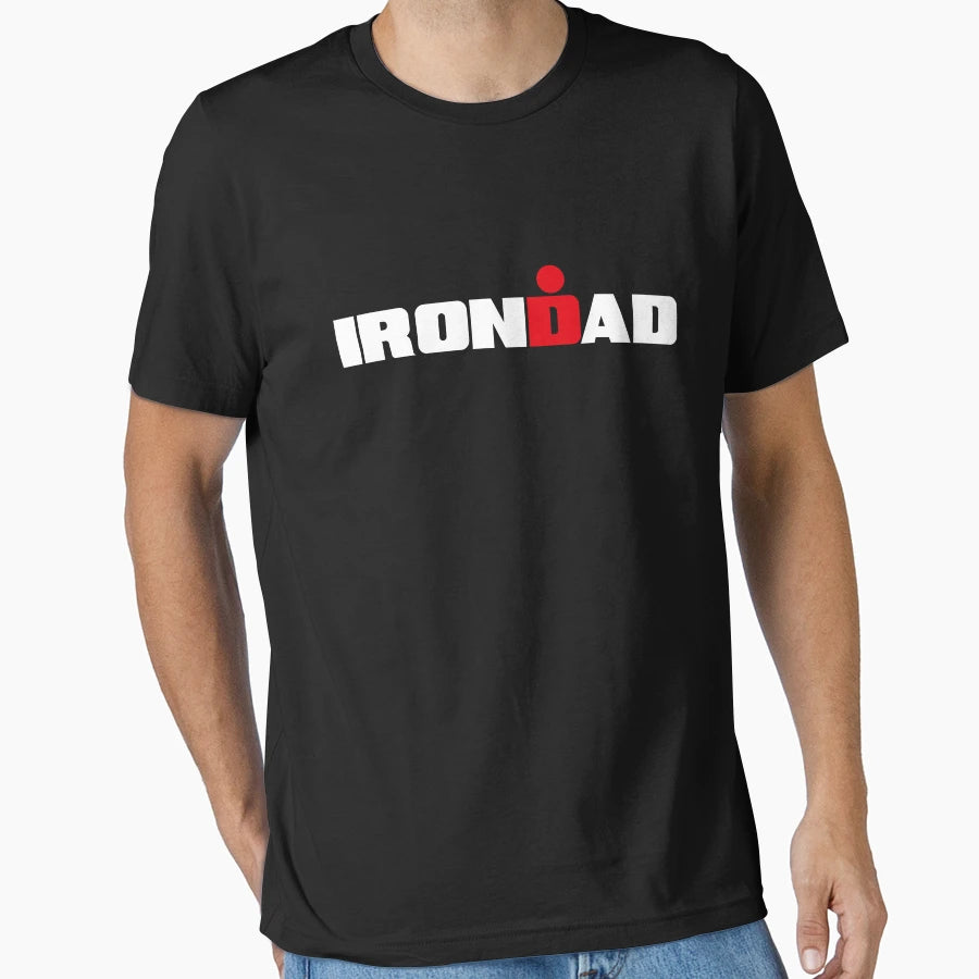 Irondad Triathlon Dad Triathlete Daddy T-Shirt - Novelty Apparel Unisex - T-Shirt, Sweatshirt, Hoodie