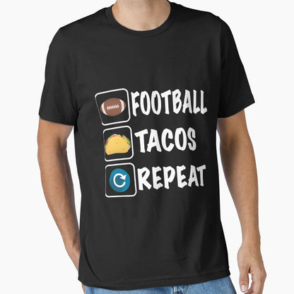 Football And Tacosss T-Shirt - Graphic Print Men Women - T-Shirt, Sweatshirt, Hoodie