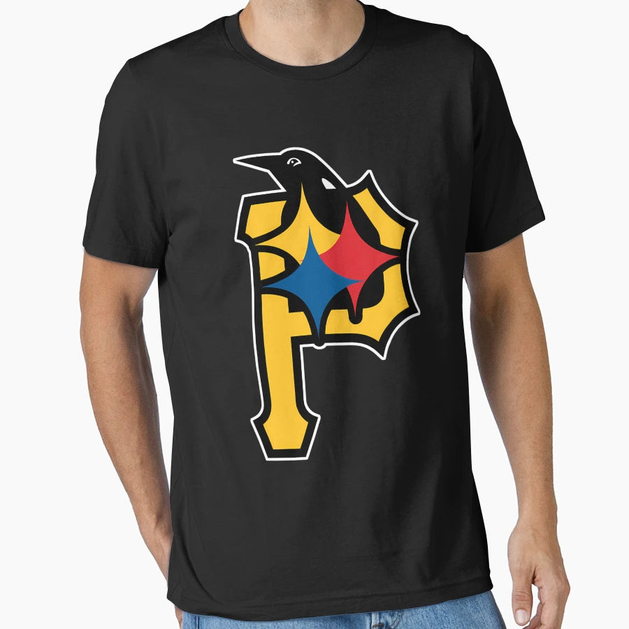 Pittsburgh Fan Sport Teams Mens Grey T-Shirt - Fun Novelty Design Men Women - T-Shirt, Sweatshirt, Hoodie