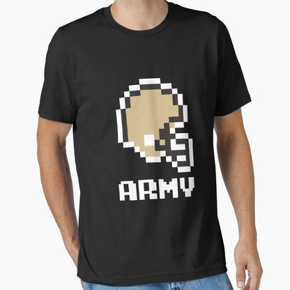 Army Black Knights Tecmo Super Bowl T-Shirt - Aesthetic Graphic for Adults - T-Shirt, Sweatshirt, Hoodie