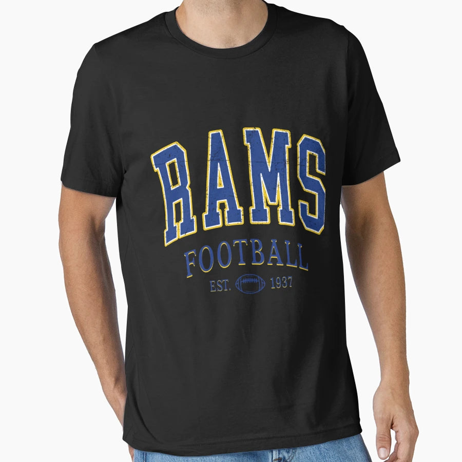 Los Angeles Rams Football T-Shirt - Minimalist Print for Adults - T-Shirt, Sweatshirt, Hoodie