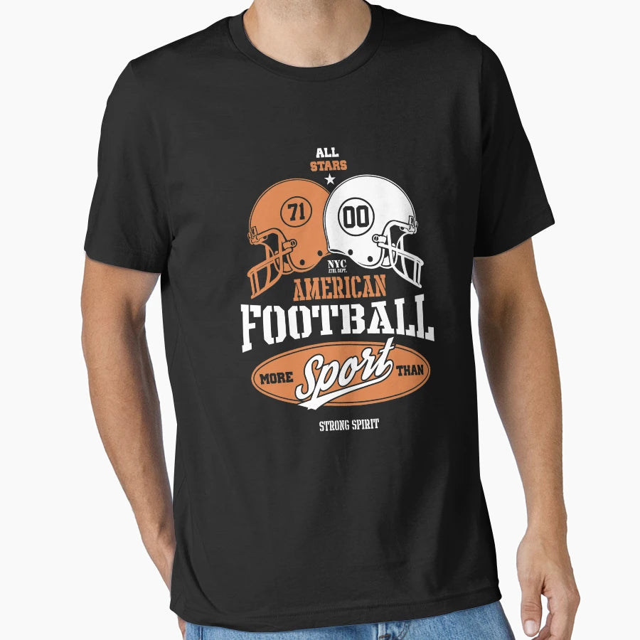 American Football T-Shirt - Minimalist Print Men Women - T-Shirt, Sweatshirt, Hoodie