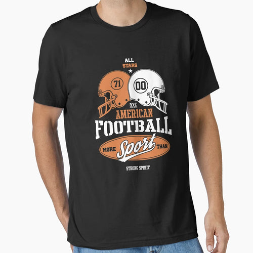 American Football T-Shirt - Minimalist Print Men Women - T-Shirt, Sweatshirt, Hoodie