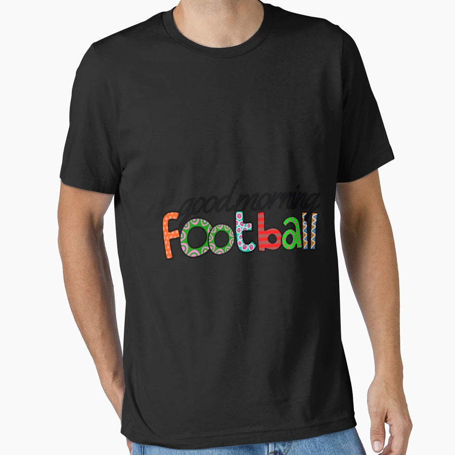 Goodmorning Football Doodle T-Shirt - Casual Everyday Wear for Adults - T-Shirt, Sweatshirt, Hoodie