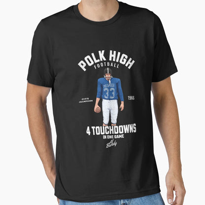 Polk High Football 4 Touchdowns One Game T-Shirt - Graphic Print for Adults - T-Shirt, Sweatshirt, Hoodie