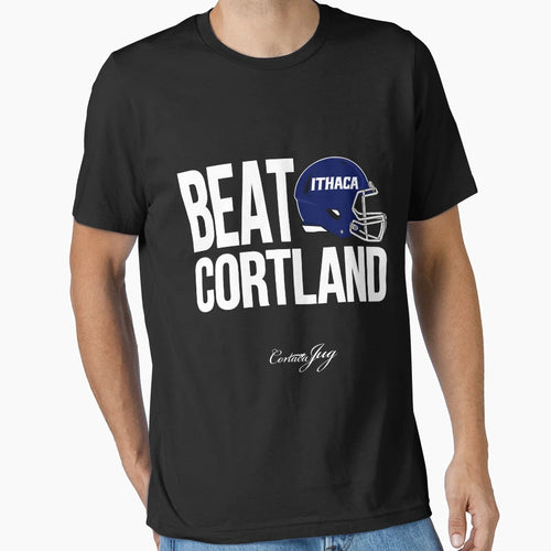 Ithaca College Beat Cortland Football T-Shirt - Trendy Graphic for Adults - T-Shirt, Sweatshirt, Hoodie