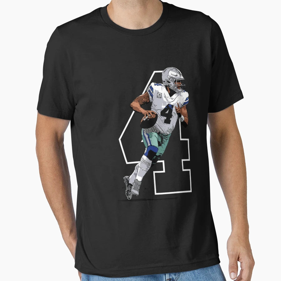 Prescott Dallas Football Quarterback T-Shirt - Aesthetic Graphic Unisex - T-Shirt, Sweatshirt, Hoodie