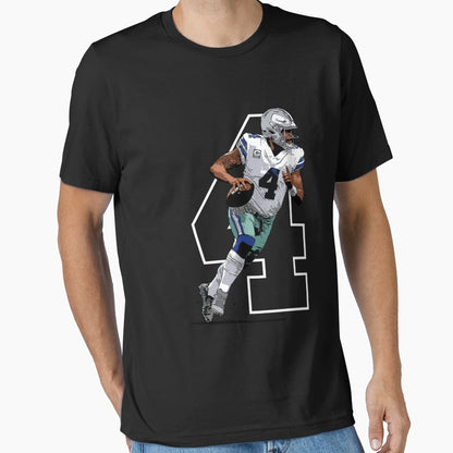 Prescott Dallas Football Quarterback T-Shirt - Aesthetic Graphic Unisex - T-Shirt, Sweatshirt, Hoodie