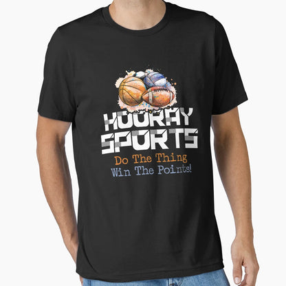 Hooray Sports Do Thing Win Points T-Shirt - Minimalist Print Men Women - T-Shirt, Sweatshirt, Hoodie