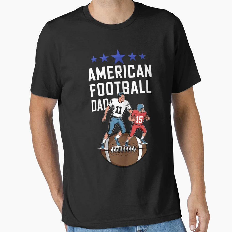American Football Dad T-Shirt - Trendy Graphic Unisex - T-Shirt, Sweatshirt, Hoodie