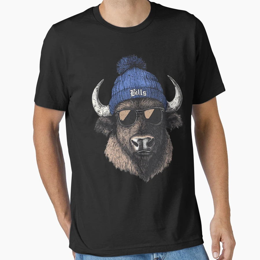 Ornate Buffalo Bills S Streetwear T-Shirt - Minimalist Print Unisex - T-Shirt, Sweatshirt, Hoodie