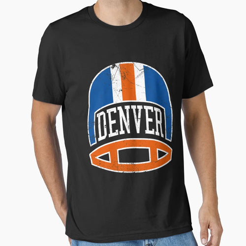 Denver Helmet Blue T-Shirt - Streetwear Style Unisex - T-Shirt, Sweatshirt, Hoodie