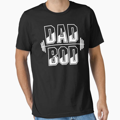 Mens Funny Dad Bod Gym Fathers Day T-Shirt - Trendy Graphic for Adults - T-Shirt, Sweatshirt, Hoodie