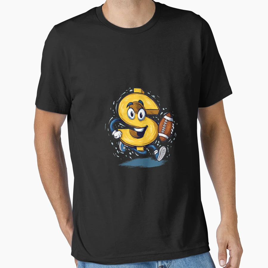 Awesome Dollar Sign American Football T-Shirt - Minimalist Print Unisex - T-Shirt, Sweatshirt, Hoodie