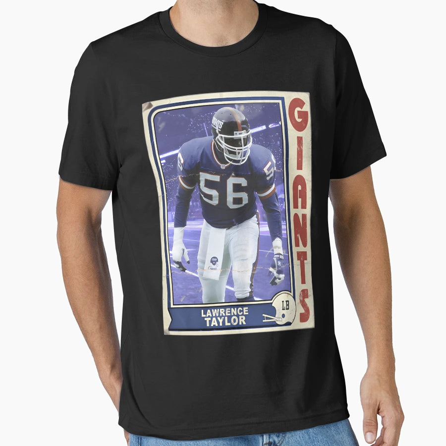 Lawrence Taylor Football Trading Card T-Shirt - Aesthetic Graphic Unisex - T-Shirt, Sweatshirt, Hoodie