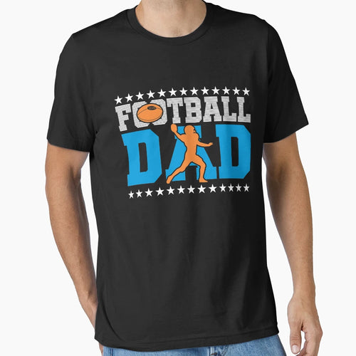 Football Dad Sports Gift T-Shirt - Aesthetic Graphic for Adults - T-Shirt, Sweatshirt, Hoodie