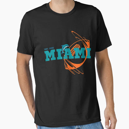 Miami Est 1966 Sports Team Novelty T-Shirt - Aesthetic Graphic Unisex - T-Shirt, Sweatshirt, Hoodie