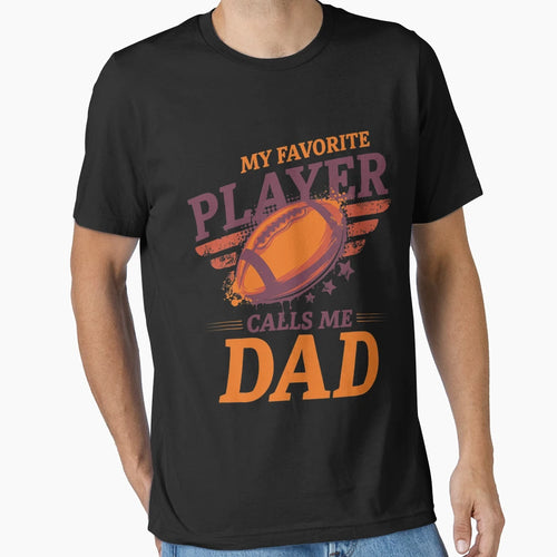 Cheer Dad And Husband Football T-Shirt - Minimalist Print for Adults - T-Shirt, Sweatshirt, Hoodie