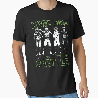 Dark Side 12 Football T-Shirt - Trendy Graphic for Adults - T-Shirt, Sweatshirt, Hoodie