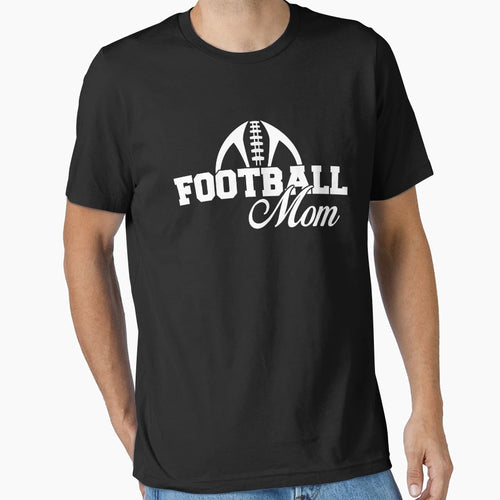 Football Mom T-Shirt - Minimalist Print Men Women - T-Shirt, Sweatshirt, Hoodie