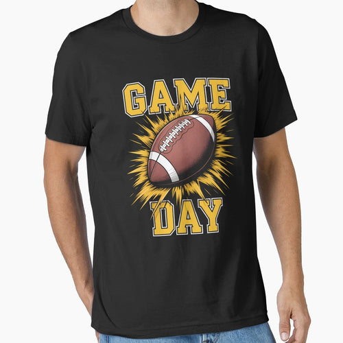 Game Day Football T-Shirt - Minimalist Print for Adults - T-Shirt, Sweatshirt, Hoodie