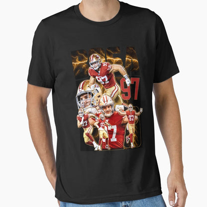 Defensive End Player 97 Touchdown T-Shirt - Fun Novelty Design Men Women - T-Shirt, Sweatshirt, Hoodie