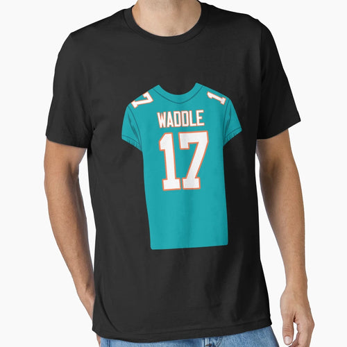 Jaylen Waddle 17 Jersey T-Shirt - Aesthetic Graphic Unisex - T-Shirt, Sweatshirt, Hoodie