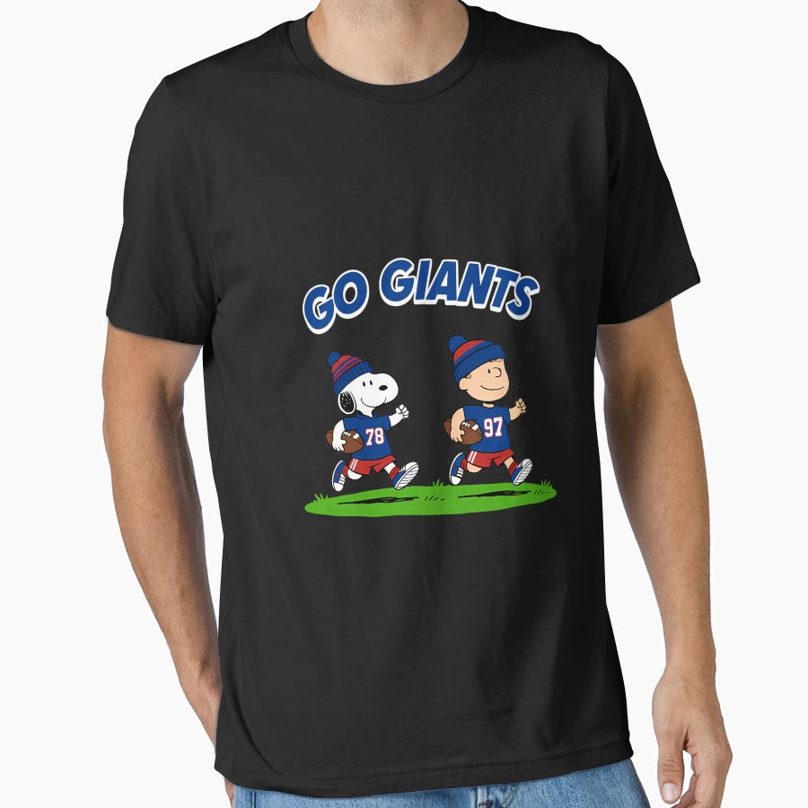 Go Giants Snoopy And Charlie Brown T-Shirt - Trendy Graphic Unisex - T-Shirt, Sweatshirt, Hoodie