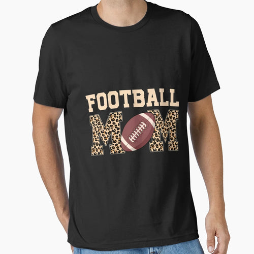 Football Moms Leopard Mothers Day T-Shirt - Aesthetic Graphic Men Women - T-Shirt, Sweatshirt, Hoodie