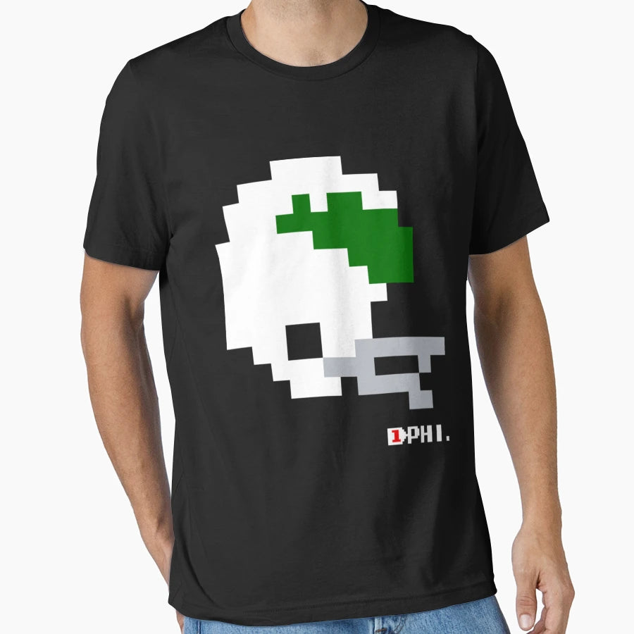 Phl Helmet Tecmo Bowl T-Shirt - Trendy Graphic for Adults - T-Shirt, Sweatshirt, Hoodie