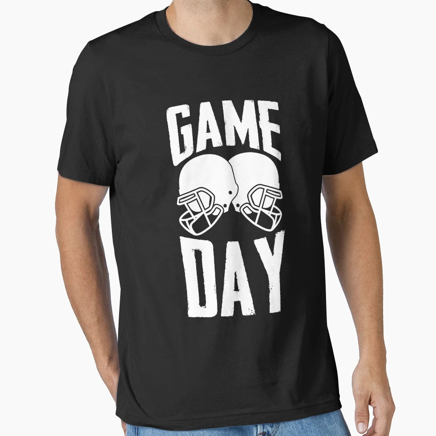 Game Day American Football Helmet Rugby T-Shirt - Graphic Print Unisex - T-Shirt, Sweatshirt, Hoodie