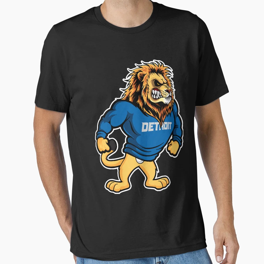Detroit Football Team T-Shirt - Minimalist Print Men Women - T-Shirt, Sweatshirt, Hoodie